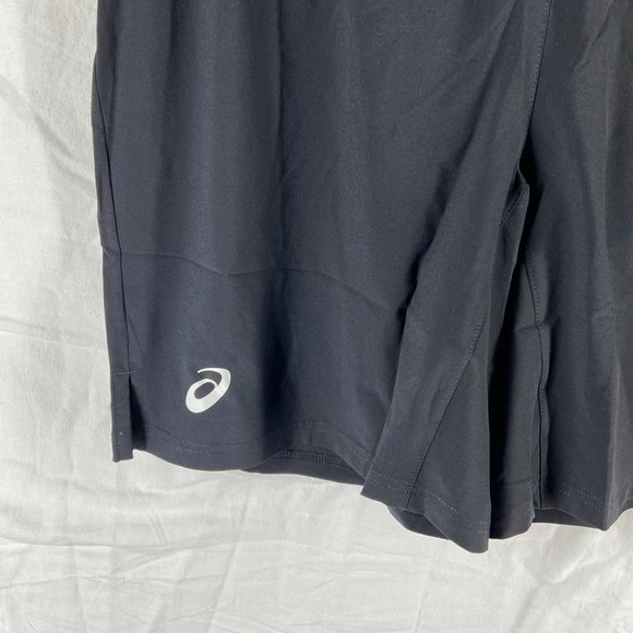 ASICS Mens Black Stock Running Shorts Size L - Picture 2 of 4